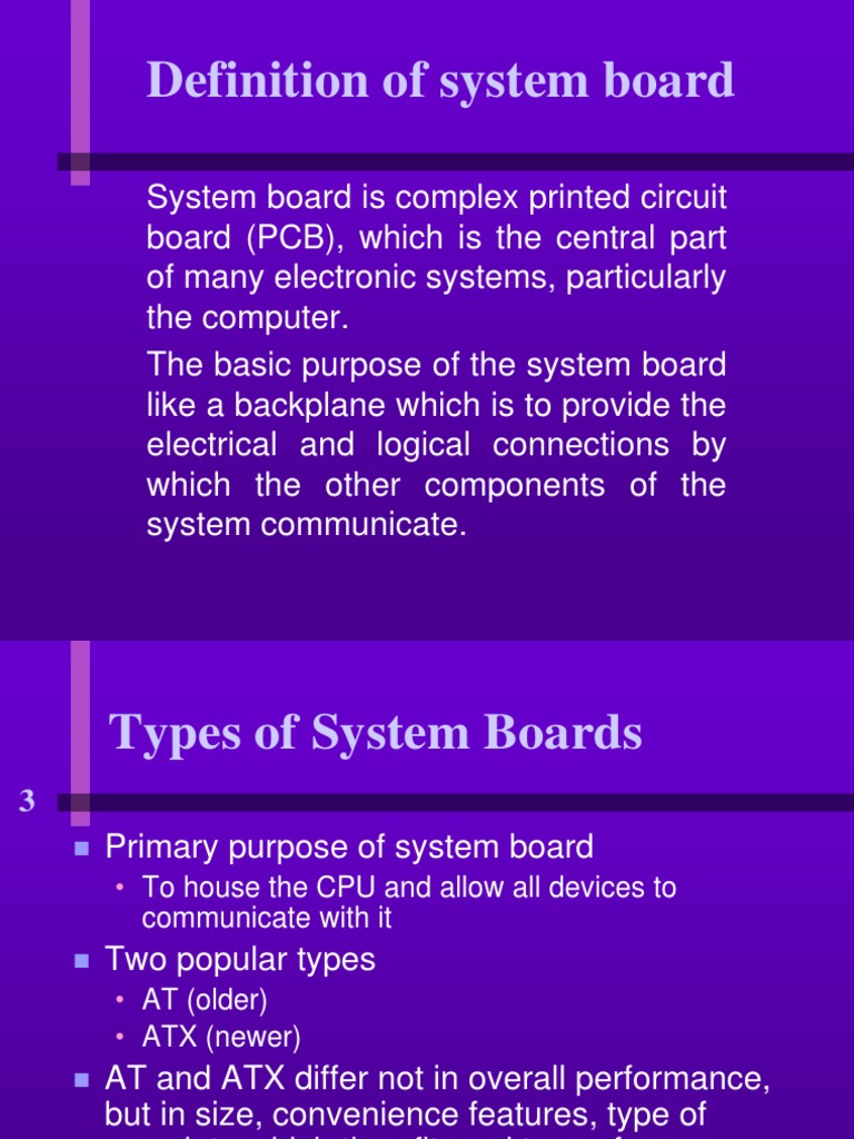 Chap45 System Board PDF Random Access Memory Central Processing Unit