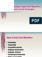 Formulating Long-Term Objectives and Grand Strategies