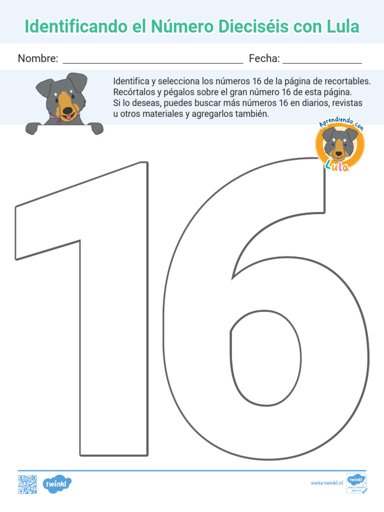 Identificando El Número Dieciséis Con Lula | PDF
