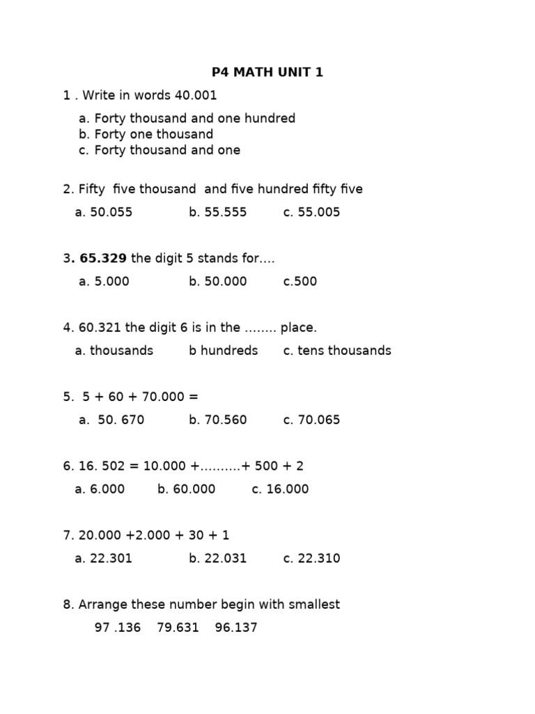 Math p4 | PDF