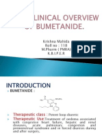 Non Clinical Overview of Bumetanide
