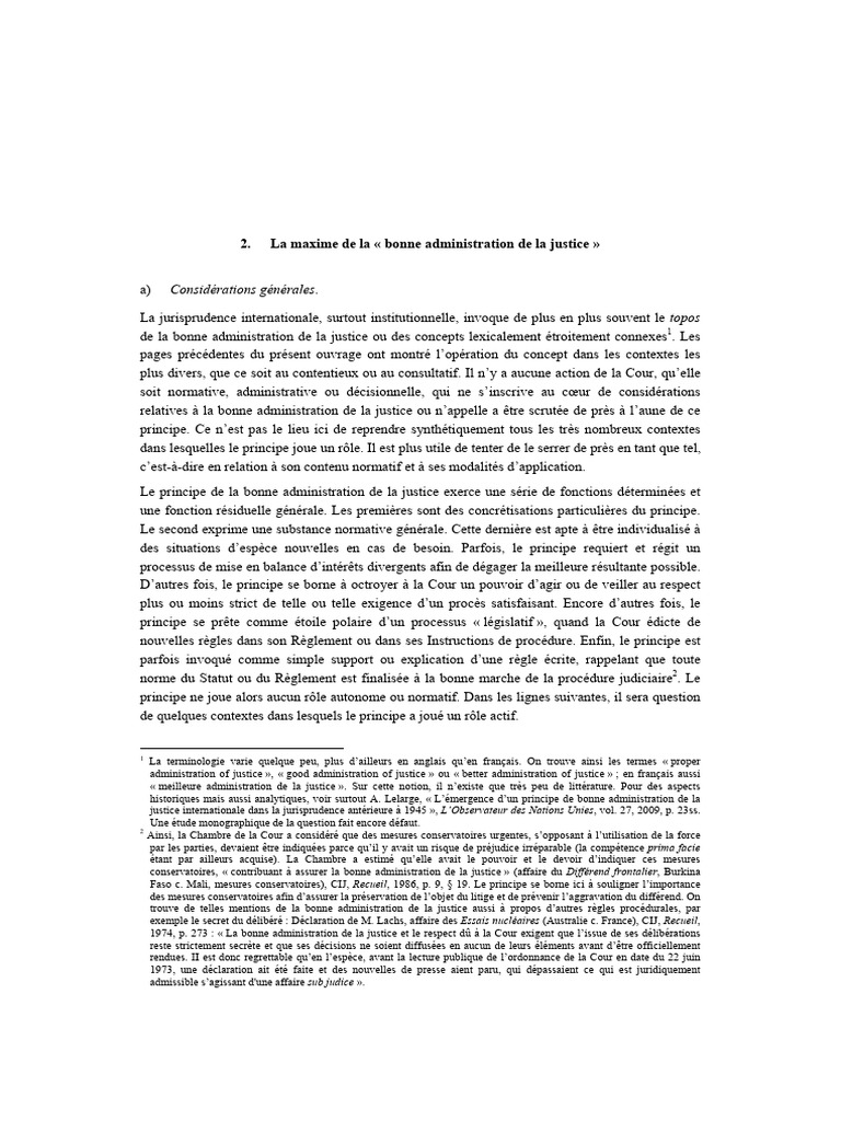 Bonne administration de la justice expliquée | PDF | Justice | Crime et ...