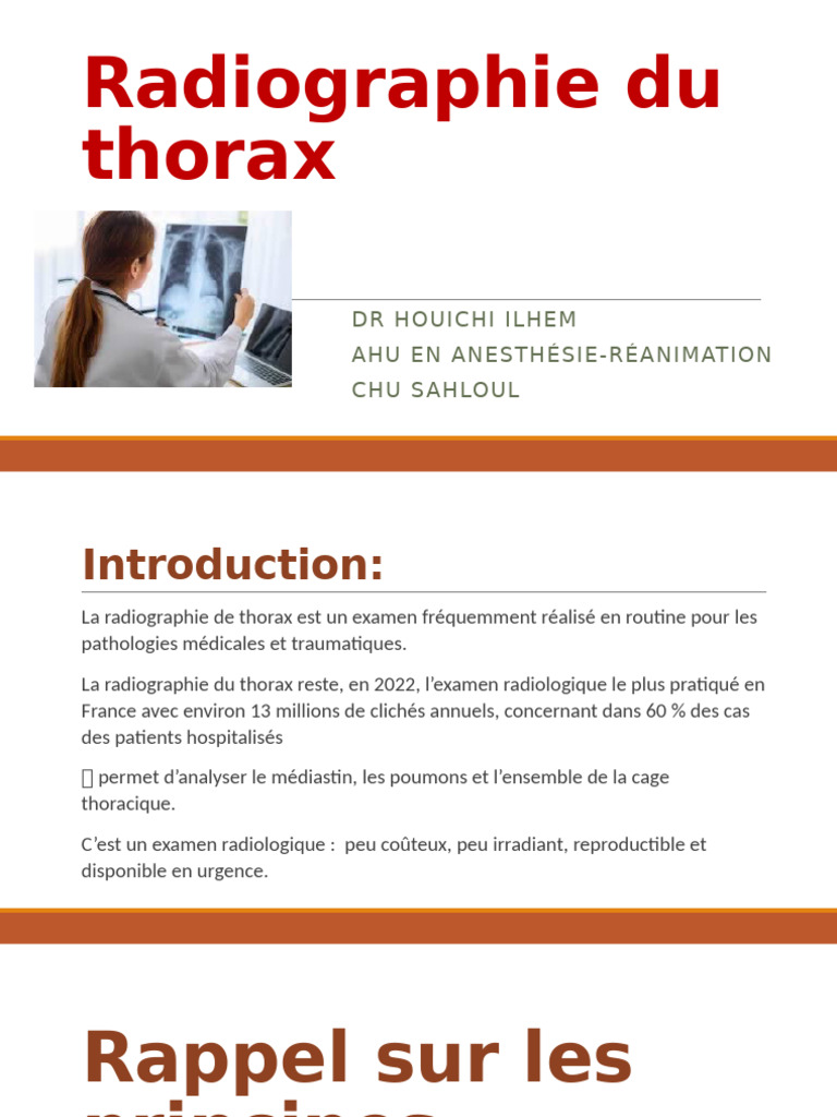 Radiographie thoracique : Guide complet | PDF | Aorte | Thorax