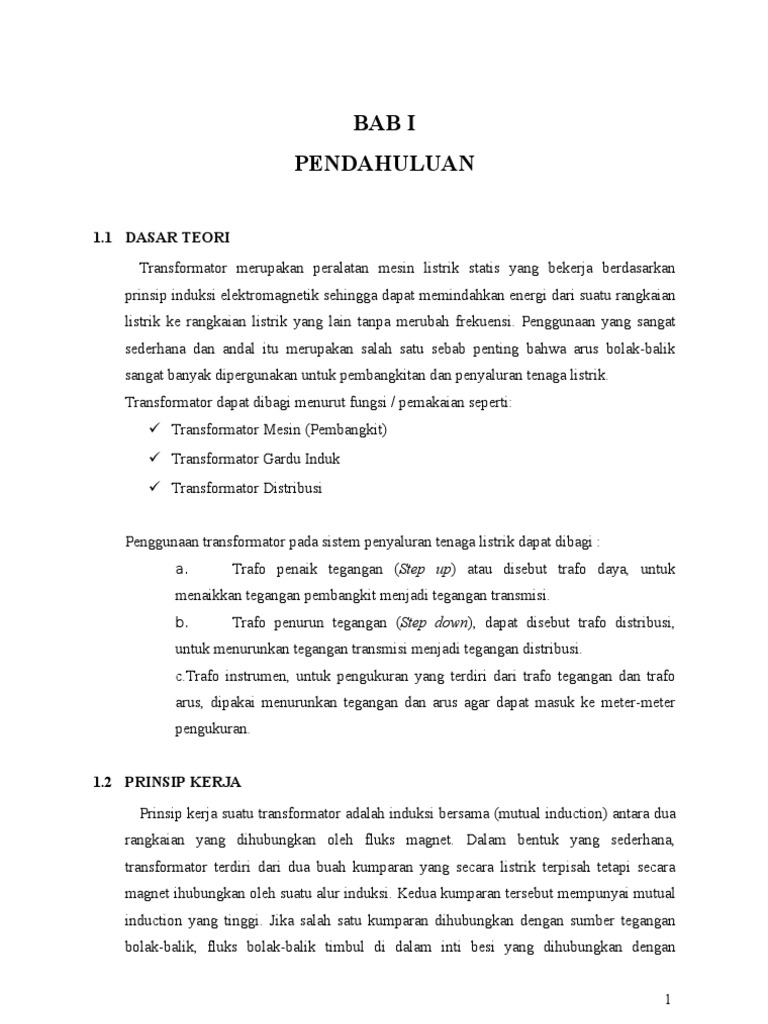 Makalah Transformator Daya