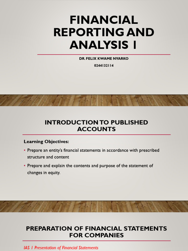 Financial Reporting and Analysis Guide | PDF | Equity (Finance ...