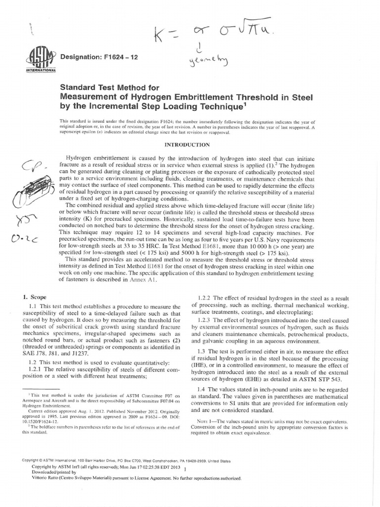 ASTM F1624-12 - Standard Test Method Fo... The Incremental Step Loading ...