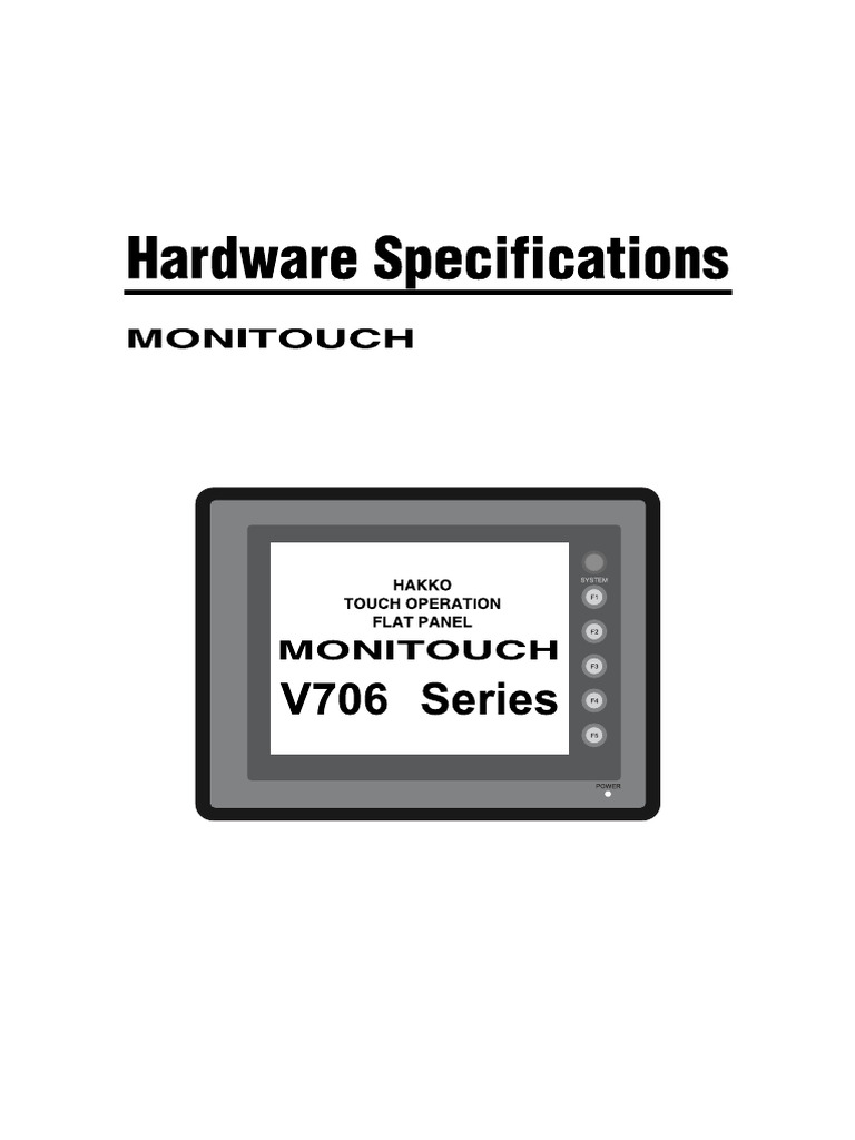 V706HardwareEn 1 | PDF | Programmable Logic Controller | Network Switch