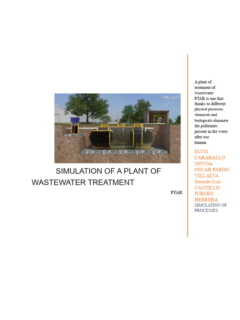 Wastewater Treatment Plant Simulation | PDF | Sewage Treatment | Hydrology