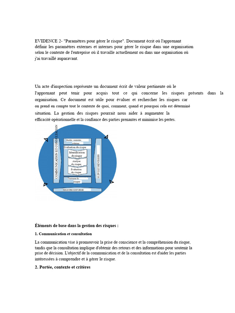 Gestion des Risques en Entreprise | PDF | Risque | Gestion des risques