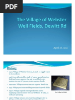 Webster Village presentation on its well field , April 2012