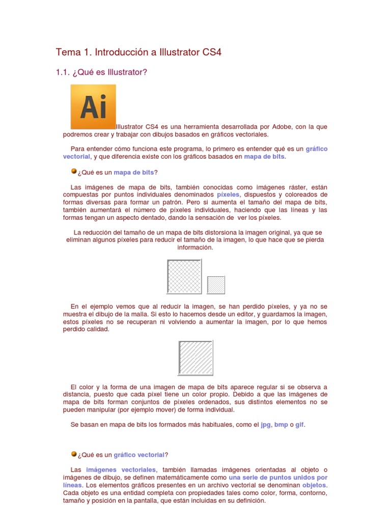 Introducción a Illustrator CS4 | PDF | Ilustrador Adobe | Archivo de ...