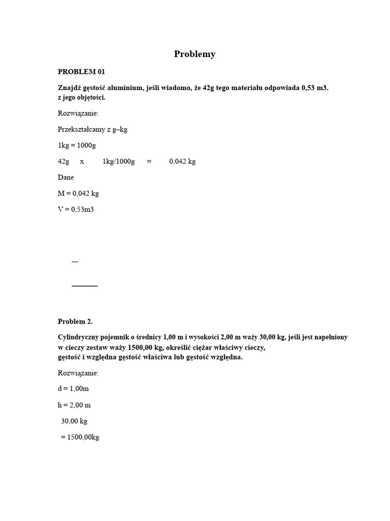 Problemy | PDF