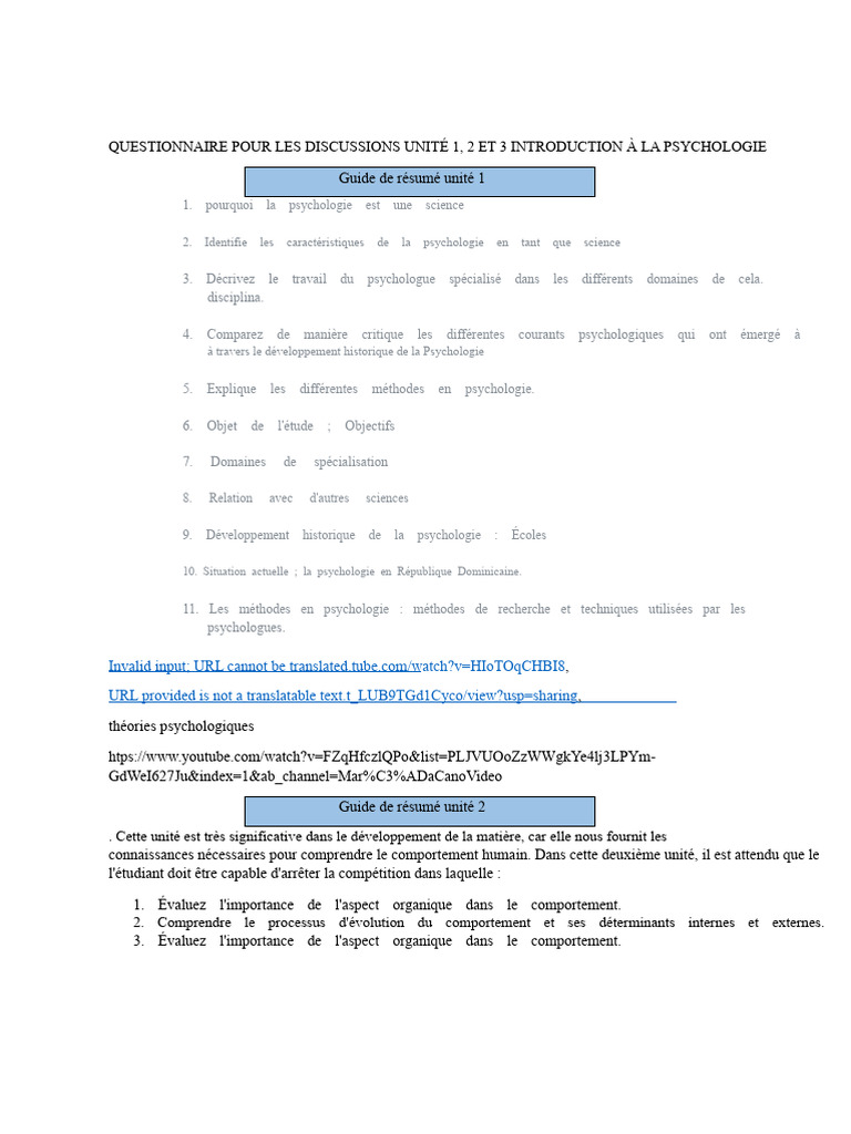 Introduction à la psychologie et ses méthodes | PDF | Psychologie | Science