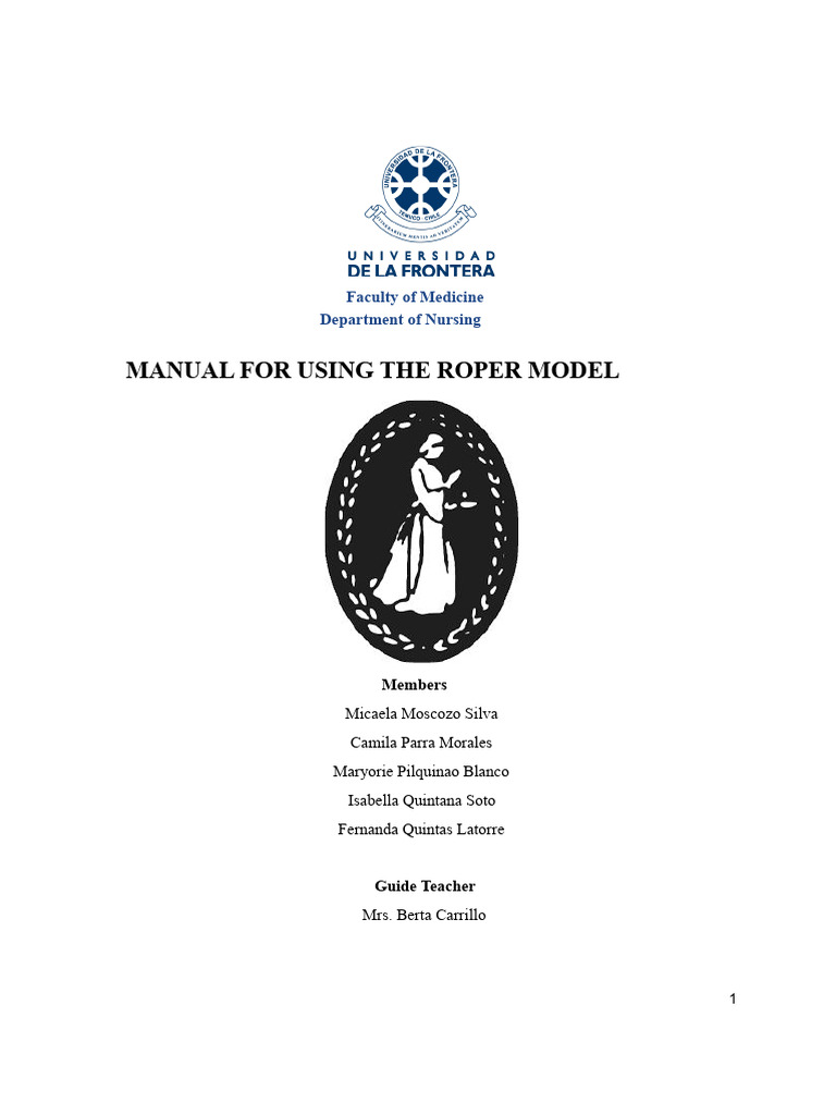 Roper Model Nursing Process Manual | PDF | Medical Diagnosis | Nursing