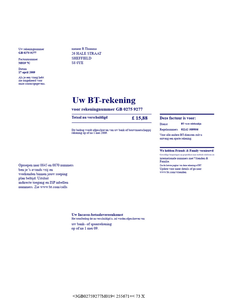 BTBILL | PDF