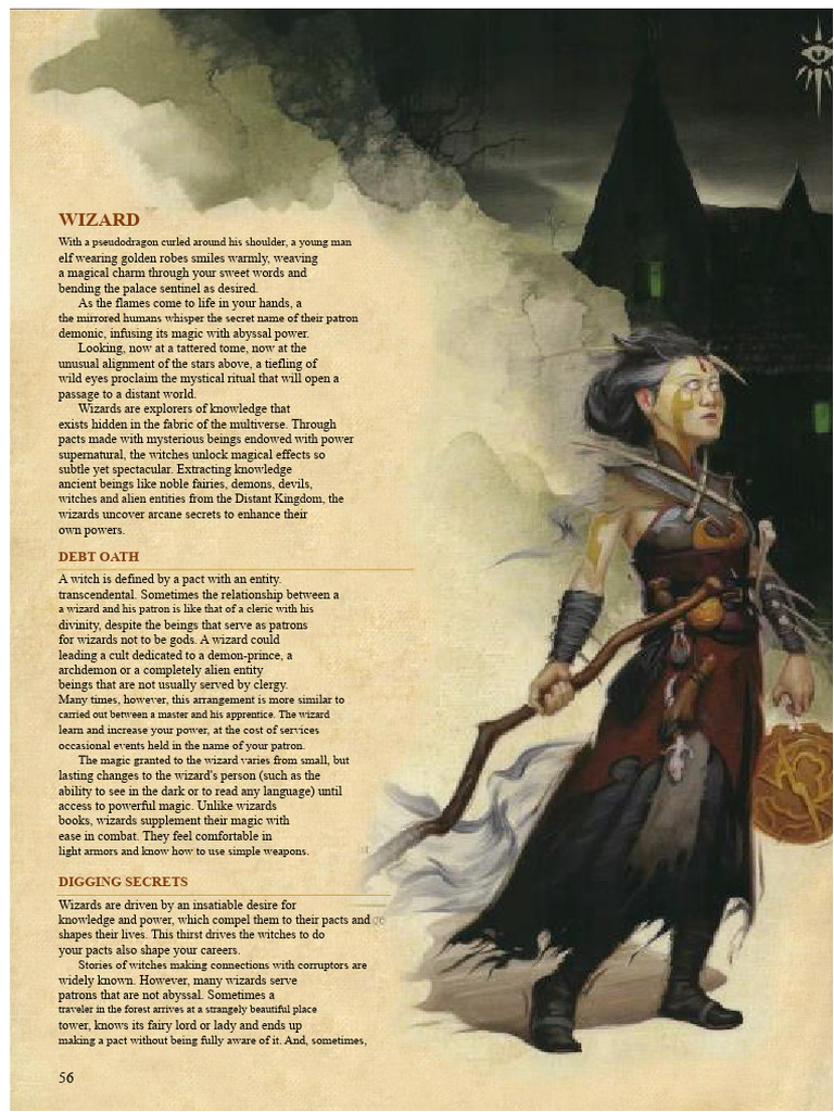 Wizard Class Guide: Pacts and Powers | PDF | Magician (Fantasy)