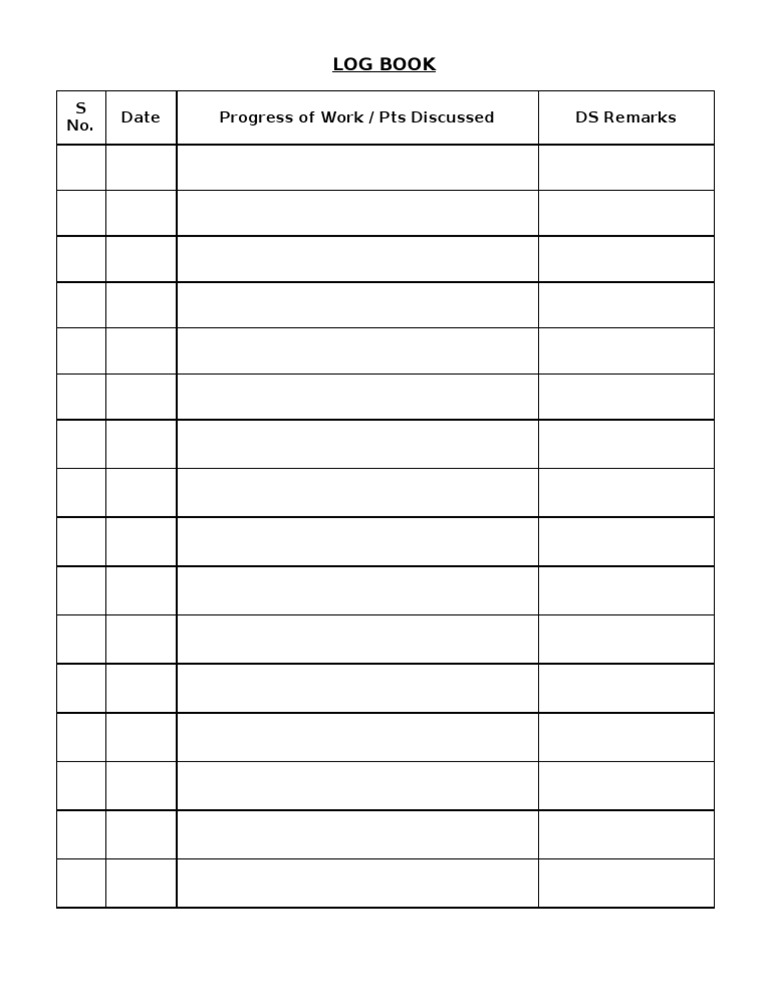 Log Book | PDF