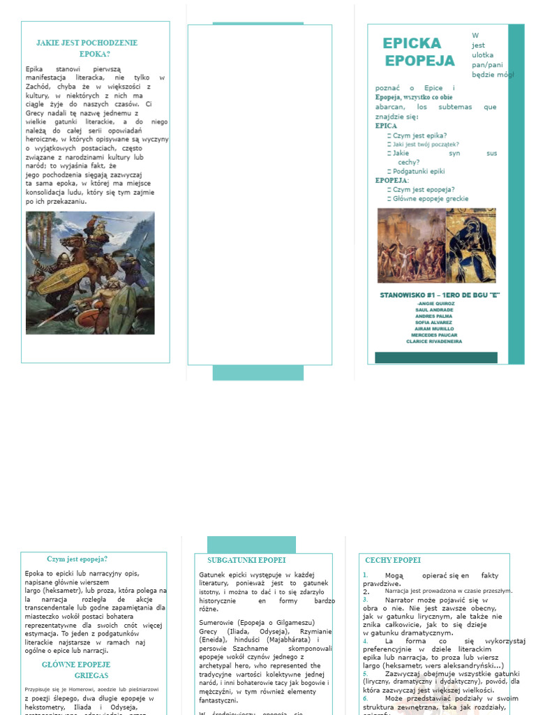Epicka Epopeja - Broszura | PDF