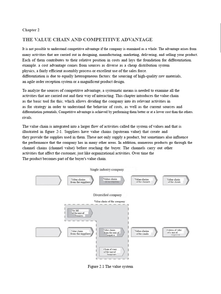 Understanding Value Chain for Competitive Advantage | PDF | Supply ...