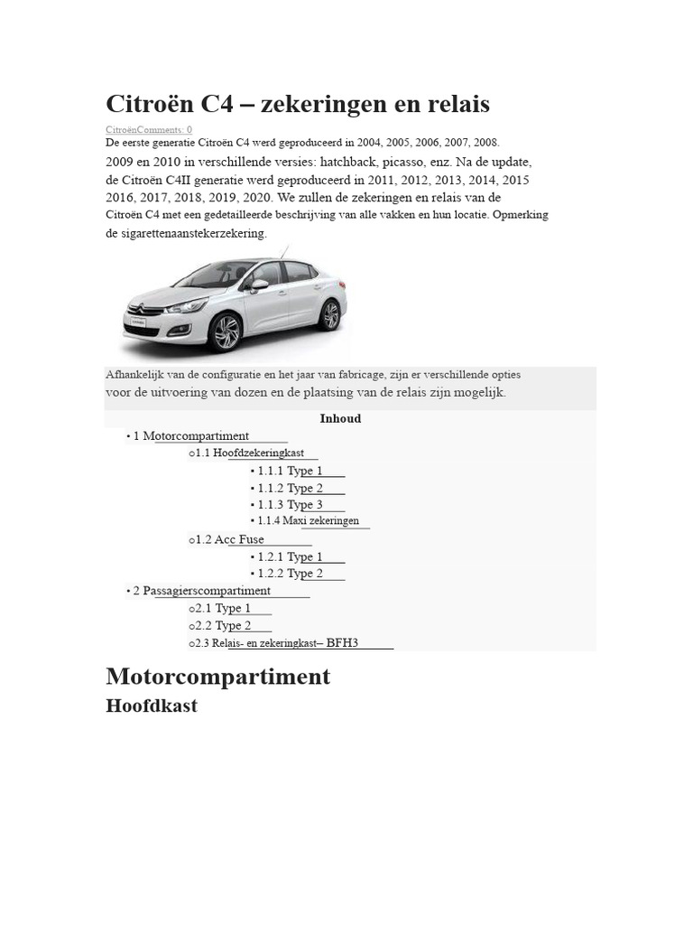 Citroën C4 | PDF