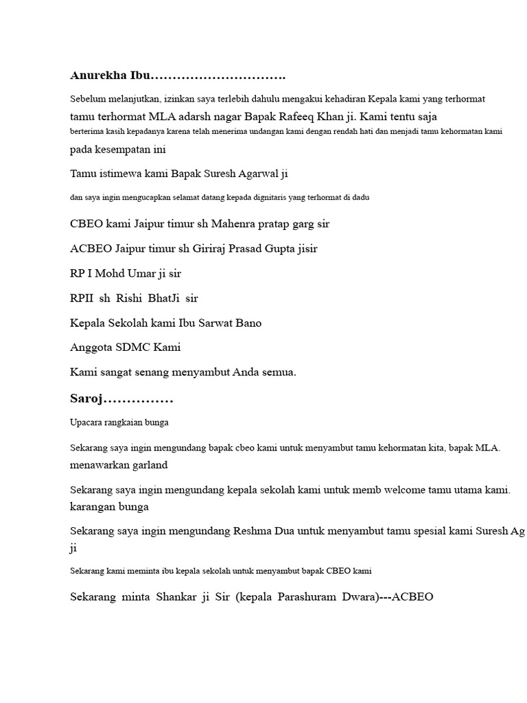 Pidato Shweta | PDF
