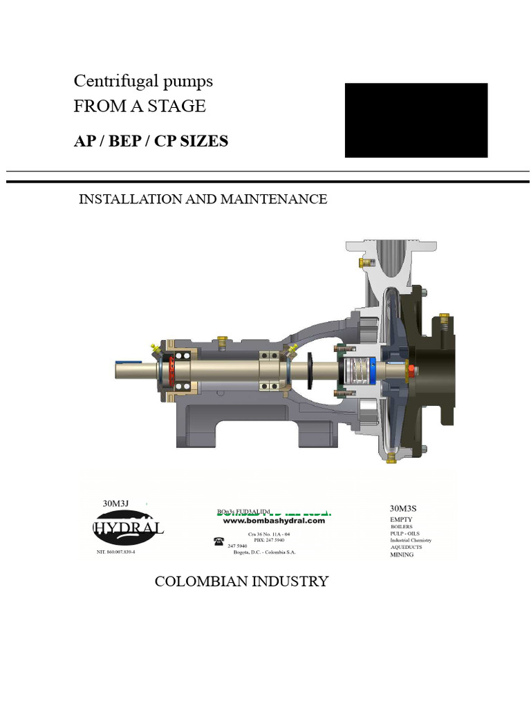 Centrifugal Pump Installation Guide | PDF | Pump | Bearing (Mechanical)