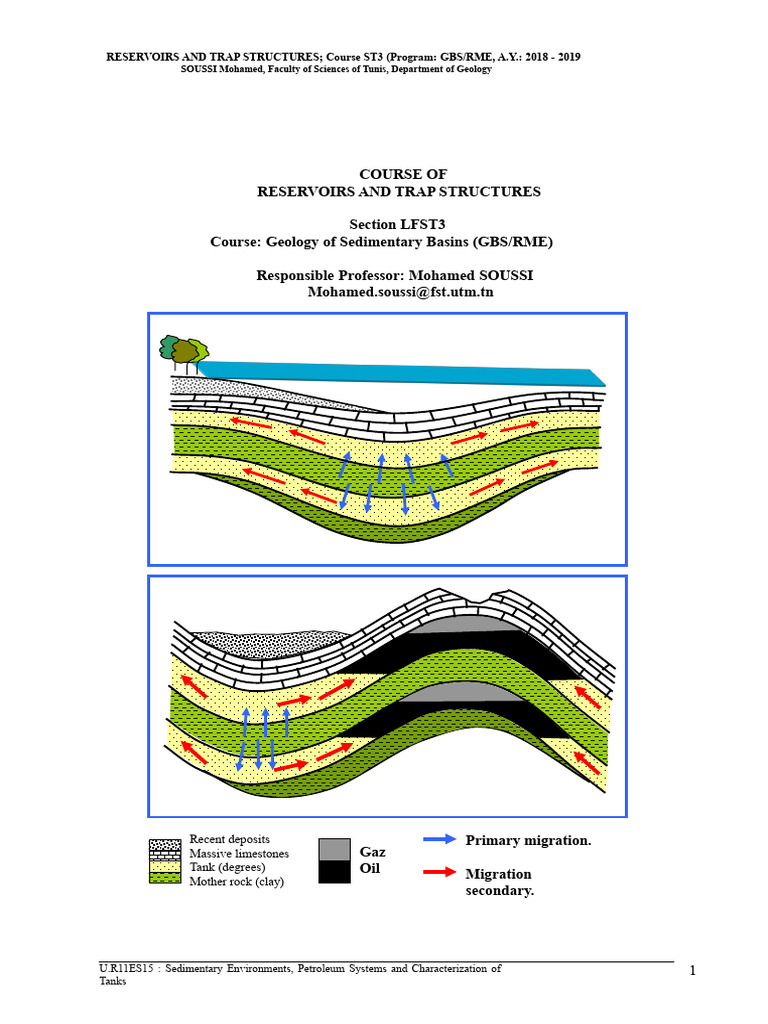 Reservoirs and Trap Structures Course | PDF | Petroleum Reservoir ...