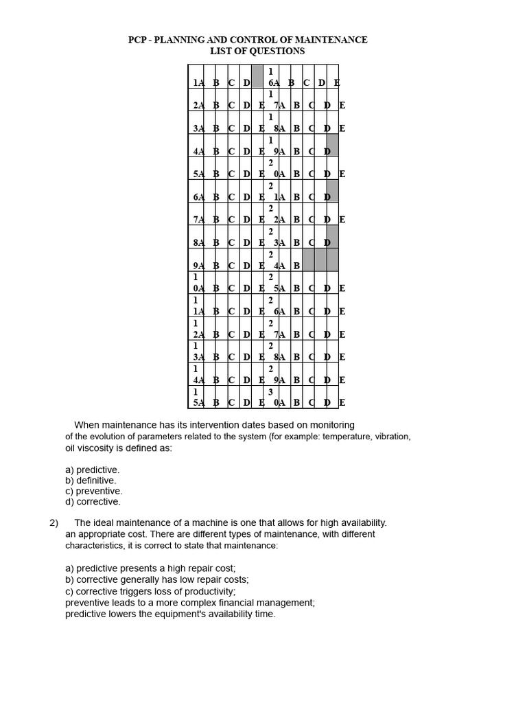 Maintenance Planning and Control Guide | PDF | Reliability Engineering ...