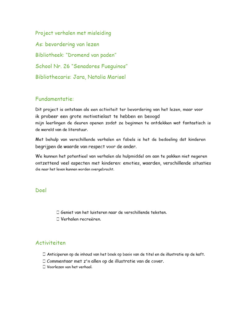 Project Verhalen Met Bedrog 3 | PDF