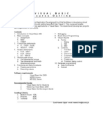 Course Outline For Visual Basic