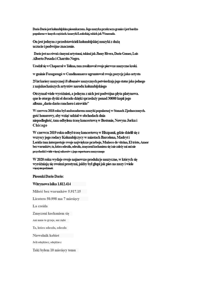 Dario Dario | PDF