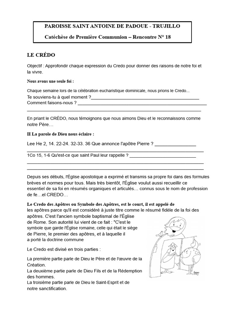 Comprendre le Credo de la Foi Catholique | PDF | Doctrines et croyances ...