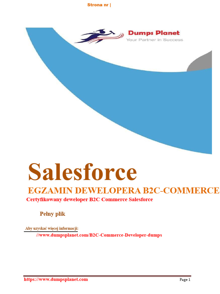 B2C Commerce Developer Exam SEM ODPOWIEDZI | PDF