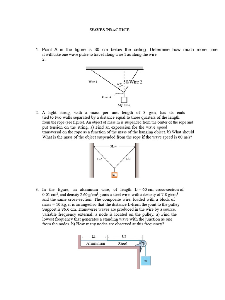 Proposed Wave Problems PDF | PDF