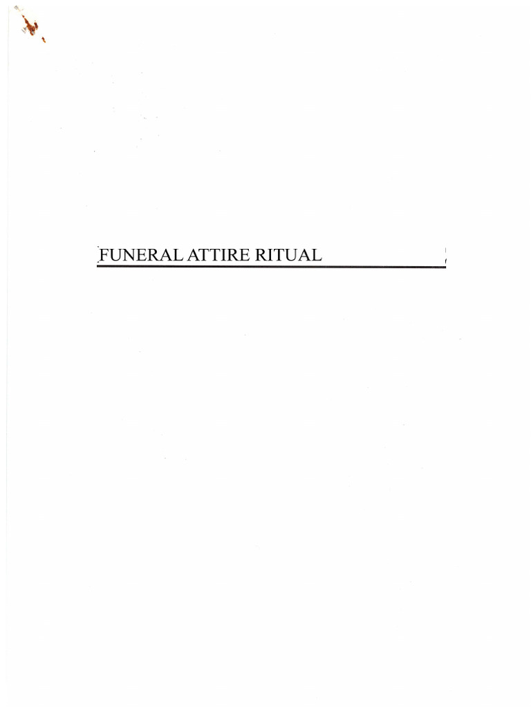 Funeral Ritual | PDF