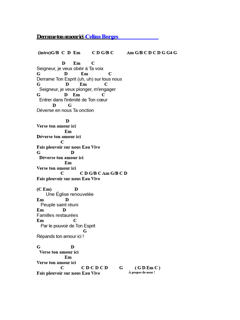 Chansons de louange et d'adoration | PDF | Saint-Esprit | Spiritualité