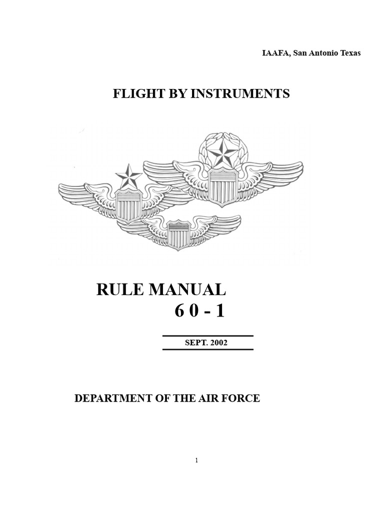 Instrument Flight Techniques Manual | PDF | Aviation