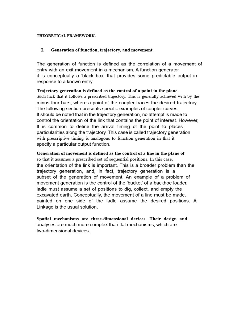 Mechanisms: Function & Trajectory Generation | PDF | Geometry | Mechanics