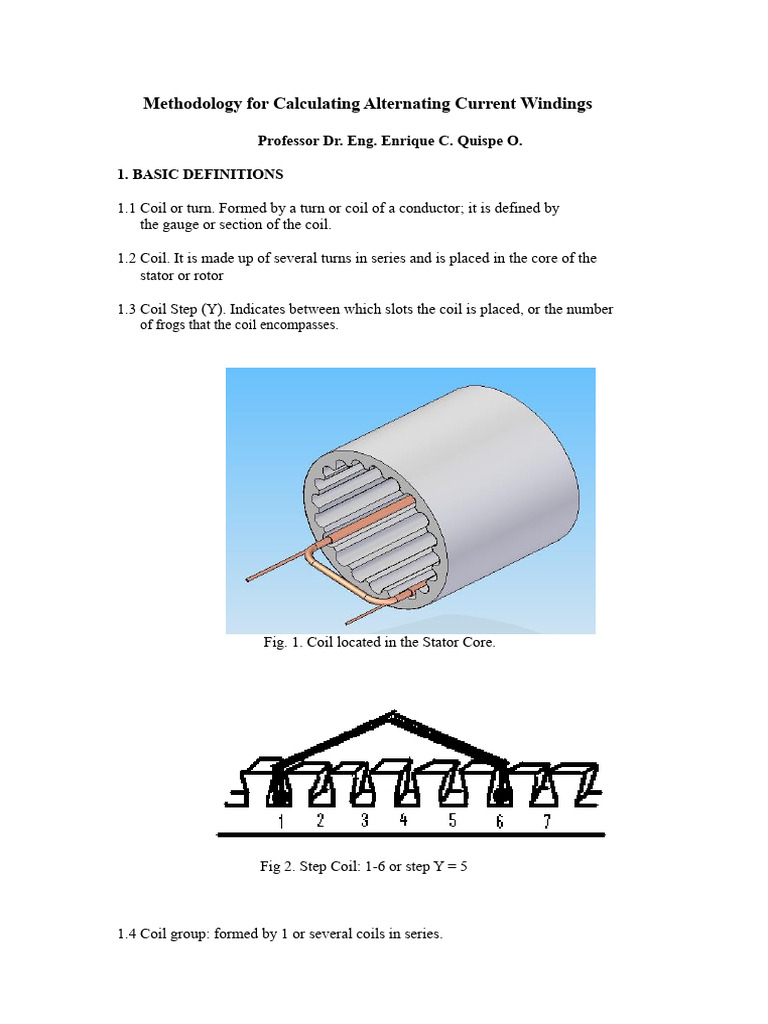 AC Winding Calculation Methodology | PDF | Electricity | Electrical ...