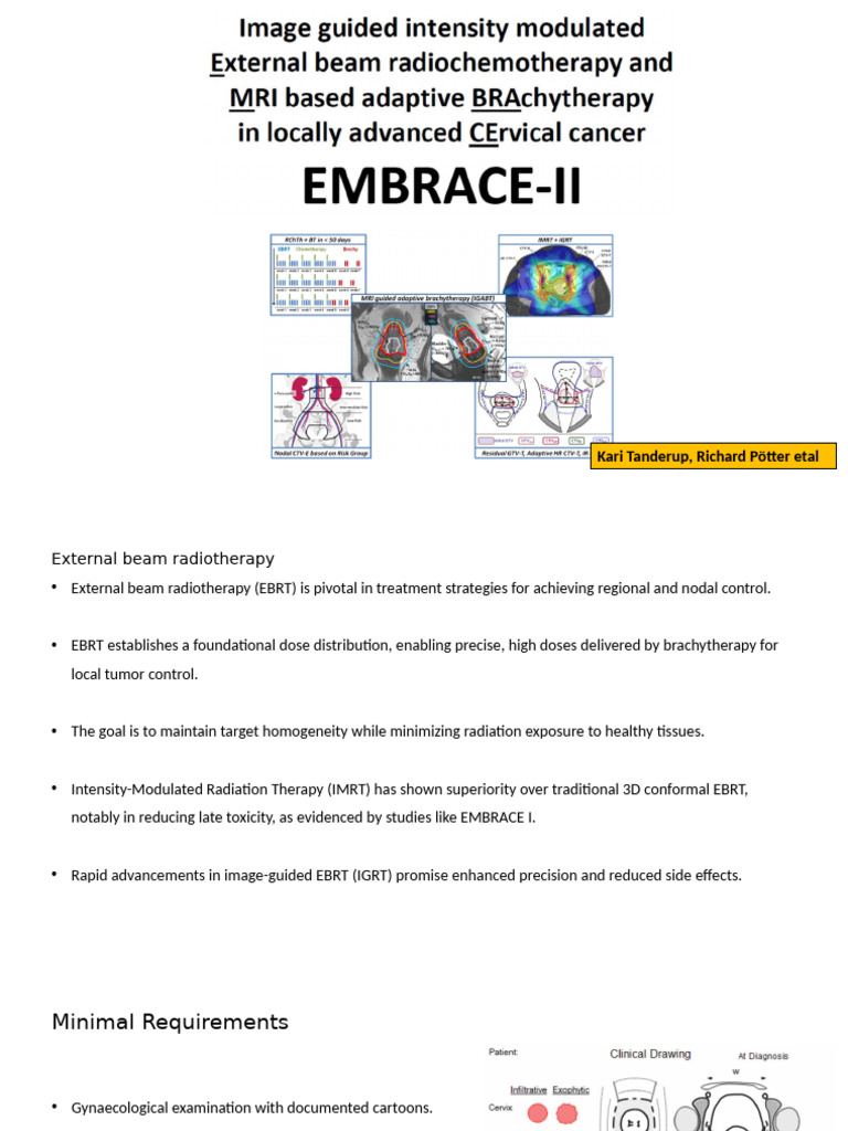 EMBRACE II Protocol for EBRT in Cervical Cancer | PDF | Radiation ...
