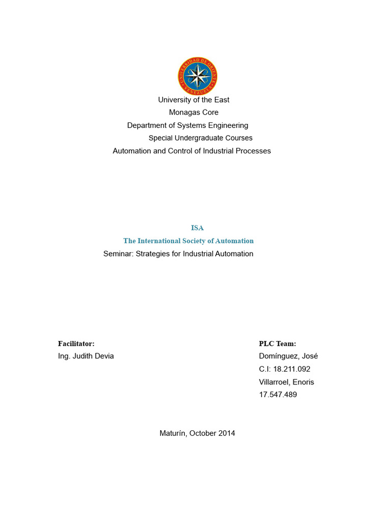 Understanding ISA Standards in Automation | PDF | Instrumentation