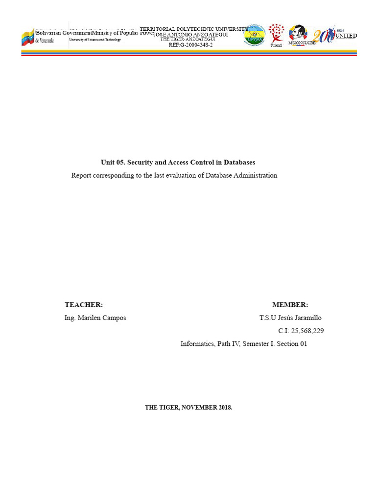Database Security and Access Control Guide | PDF | Databases | Security