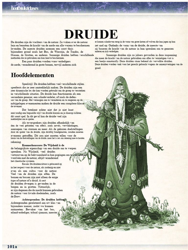 13th Age - de Druïde | PDF, image size:768x1024