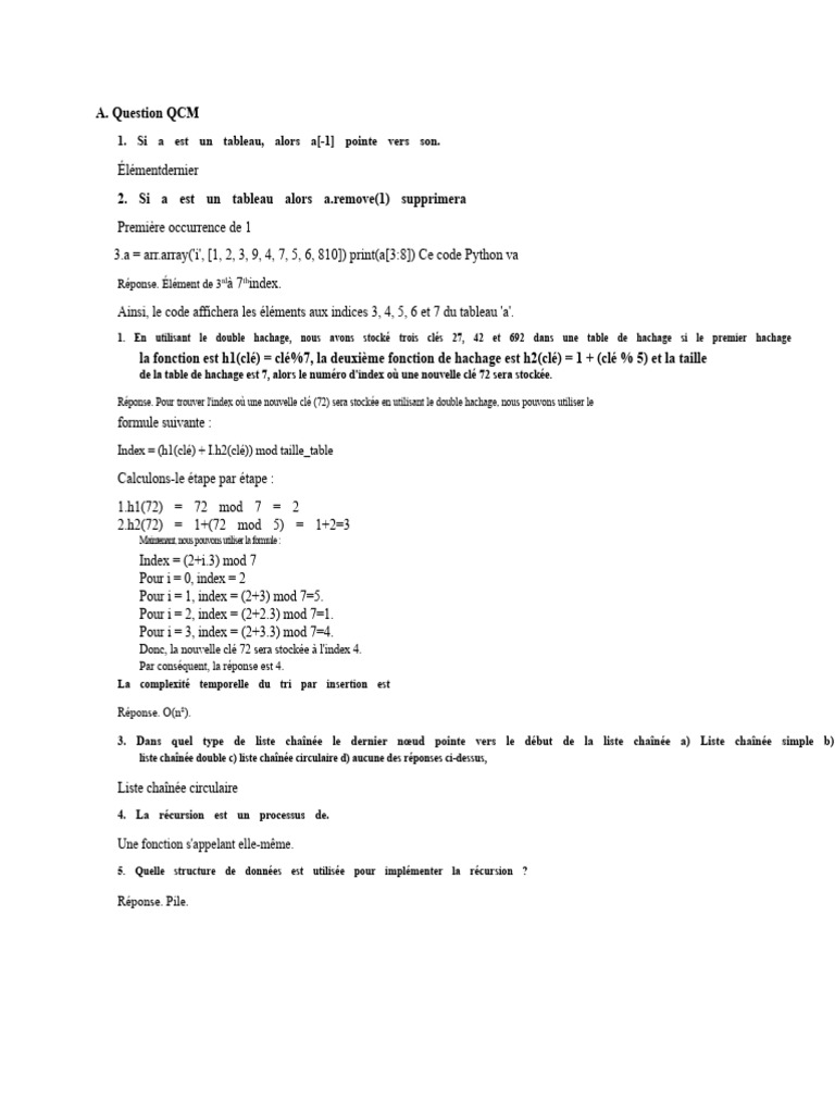 Concepts clés en structures de données et algorithmes | PDF | Structure ...