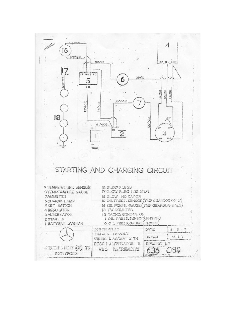 OM636 Wiring Diagram