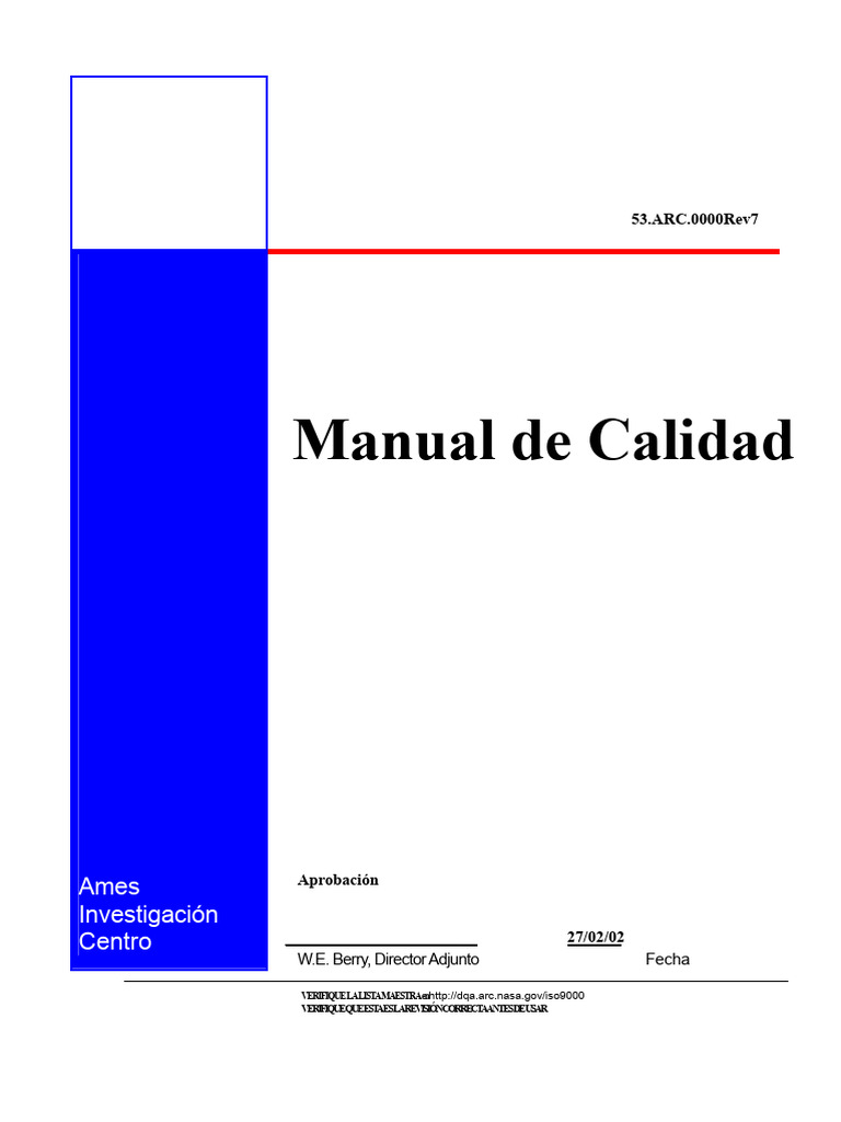 Manual de Calidad ISO 9001 Ames | PDF | Sistema de manejo de calidad ...