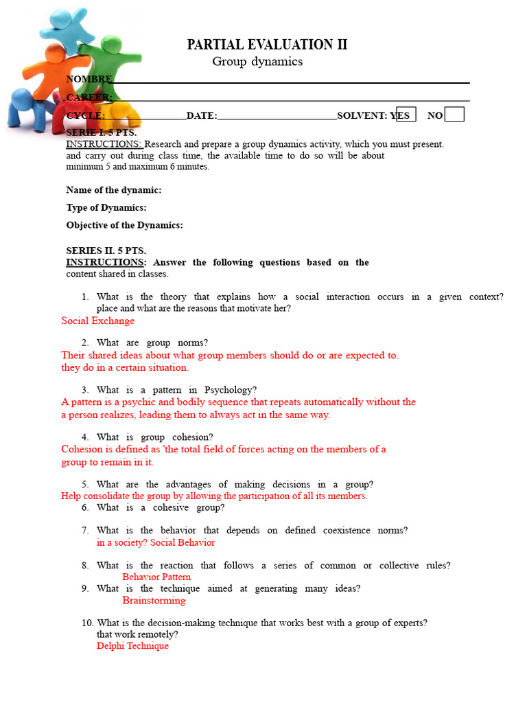 Group Dynamics Activity Evaluation Guide | PDF | Decision Making | Behavior