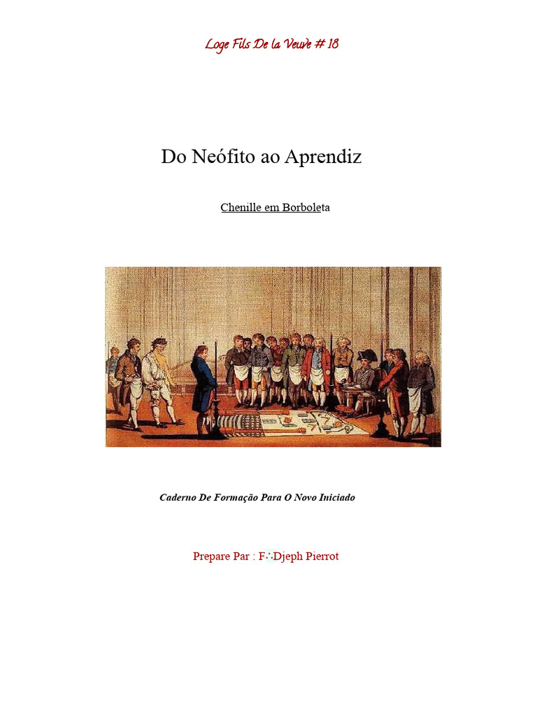 Do Neófito Ao Aprendiz | PDF | Loja Maçônica | Maçonaria