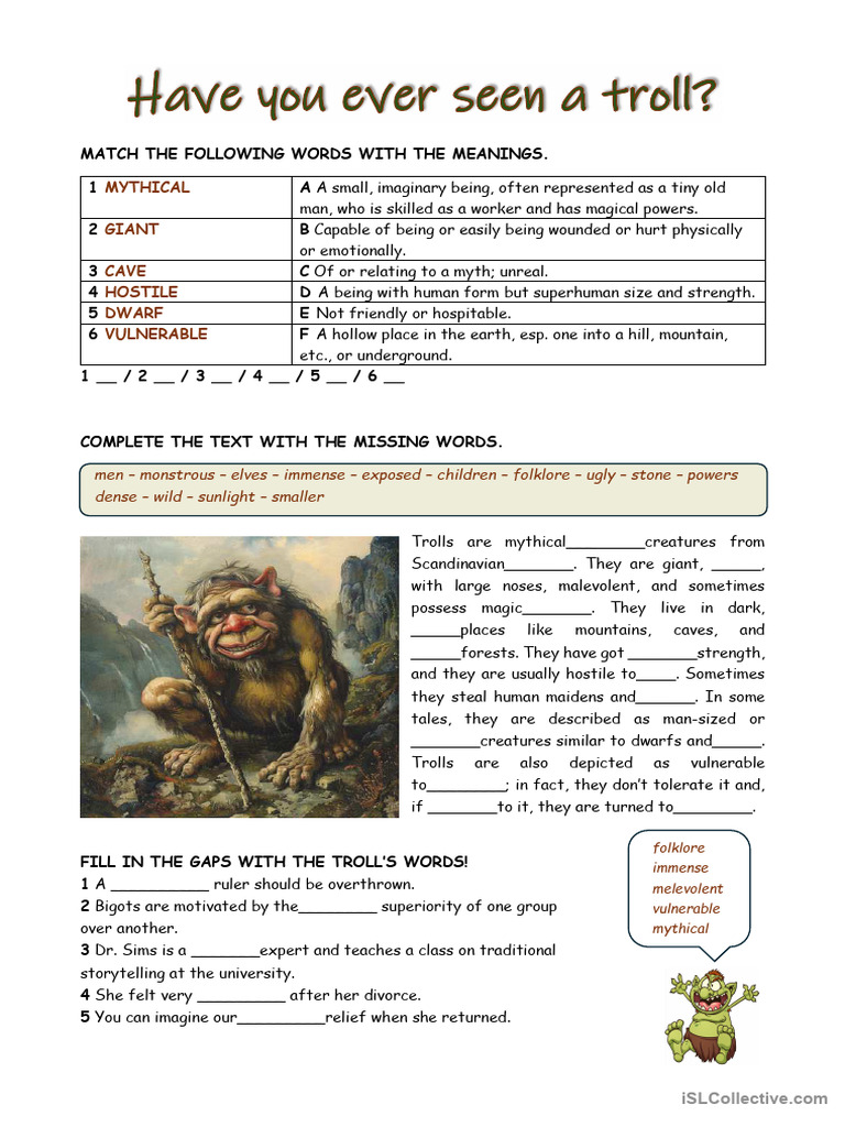 Understanding Trolls in Folklore | PDF | Troll | Folklore