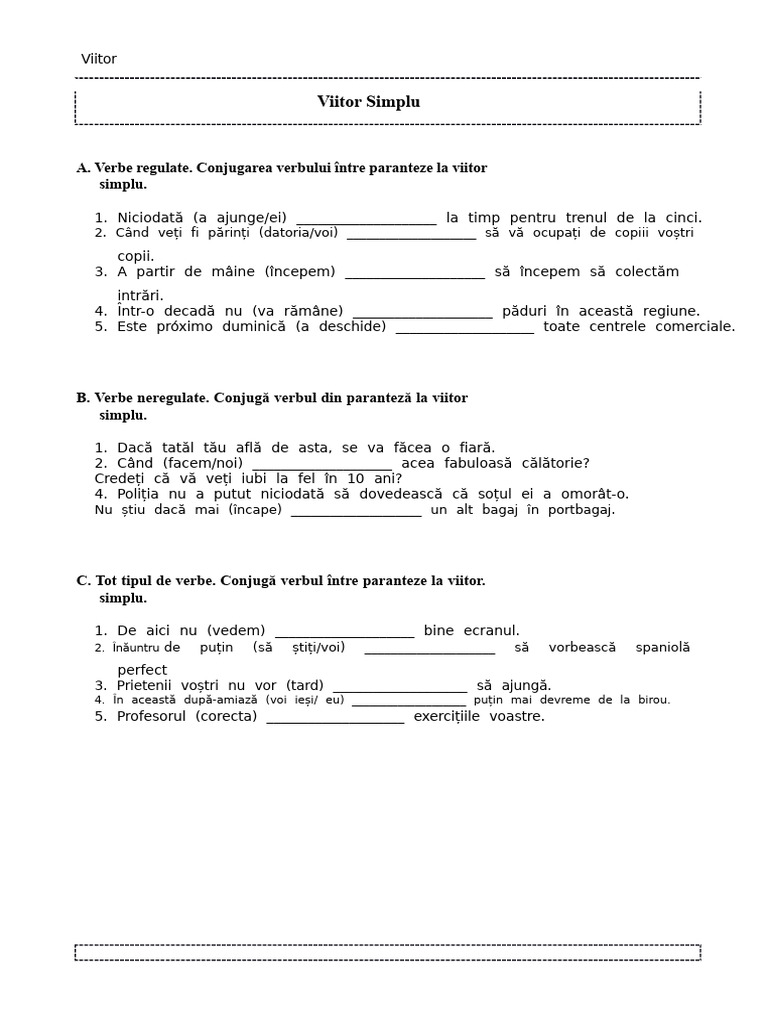 Viitor Simplu | PDF